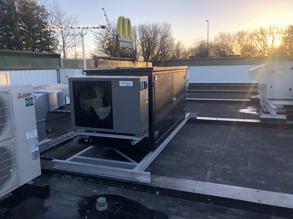 Air Source Heat Pump for Water for Mcdonalds